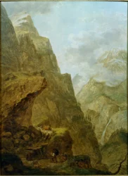 En el paso de Klausen con el Sennenzug