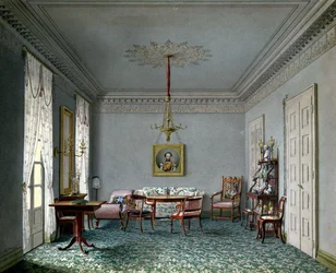 Sala de estar en el Palacio de Stuttgart, Wurtemberg