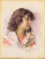 Cabeza de una niña, 1886