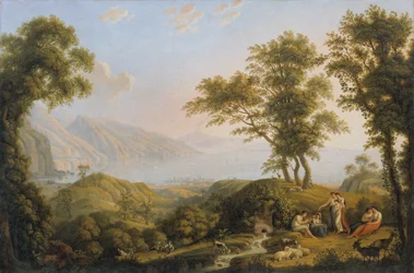 Paisaje del sur con el Vesubio
