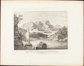 Königsee hacia el Untersberg cerca de Salzburgo