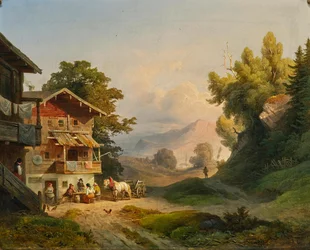 Ludwig Schuster descanso de mediodía 1852