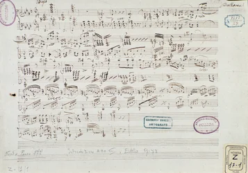Página de partitura musical de 