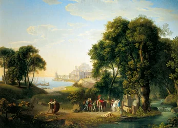 Eneas encontrando a Andrómaca en Butrinto