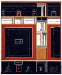Decoraciones murales de la Casa de Aulus Vettius, Pompeya, c.36-39 d.C., 1897