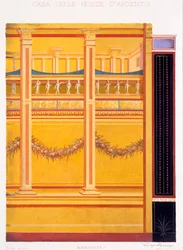 Decoraciones murales de la Casa de la Boda de Plata, Pompeya, 1897