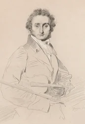 Retrato de Niccolò Paganini 1782-1840, 1830