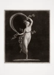 Bailando. Grabado de Luigi Cunego. Diseño de Antonio Canova.