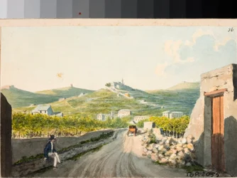 Vista sobre el santuario Nostra Signora del Monte, Génova