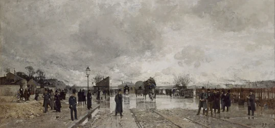 Un rincón de Bercy durante la inundación