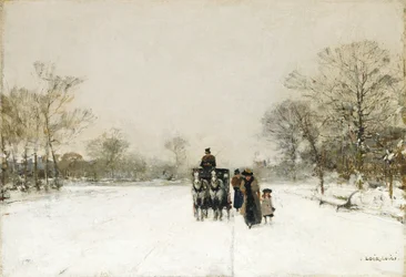 En la nieve