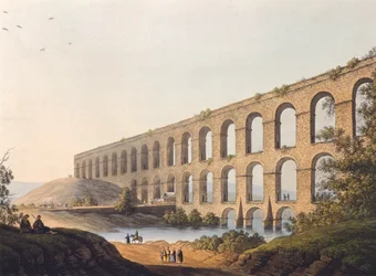 Acueducto cerca de Belgrado por Luigi Mayer