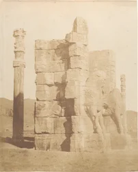 Puerta de entrada a las ruinas de Persépolis, 1858