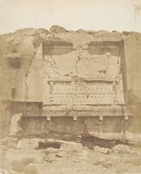 Tumba en la roca en Persépolis, 1858