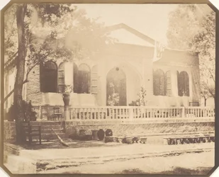 Zerghiandeh. Casa de campo del ministro ruso, Teherán, 1858