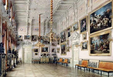 El salón de baile en la casa del Conde Bezborodko, San Petersburgo, 1849