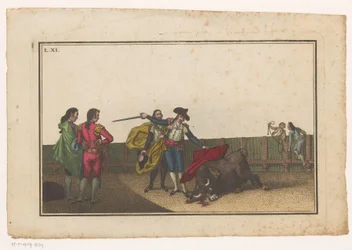 Toro picado por un matador Colección de las principales suertes de una corrida de toros (título de la serie) Colección de las maniobras taurinas más importantes (título de la serie)