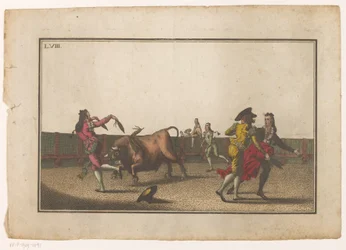 Tauro es retado con banderillas Colección de las principales suertes de una corrida de toros (título de la serie) Colección de las maniobras taurinas más importantes (título de la serie)