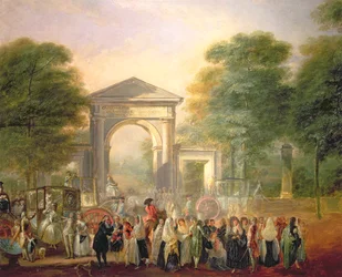 Avenida antes del Jardín Botánico de Madrid