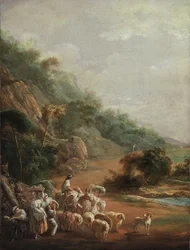 Escena con aldeanos, 1786