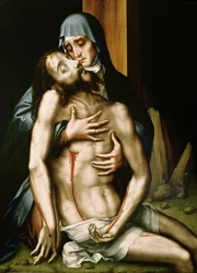 Piedad (óleo sobre tabla)
