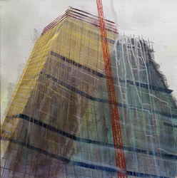Metastructura IX, 2016 (óleo sobre lienzo)