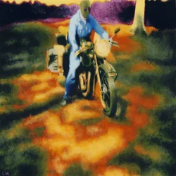 Biarritz, Francia, julio de 1954, c.2012 (pintura acrílica sobre papel)