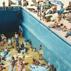 La fuga, c.2020 (pintura acrílica sobre papel)