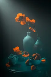 Amapolas y fresas melancólicas