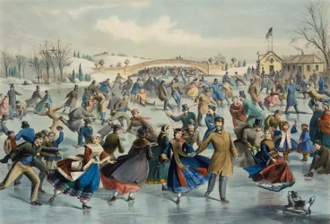 Central Park, invierno - El estanque de patinaje