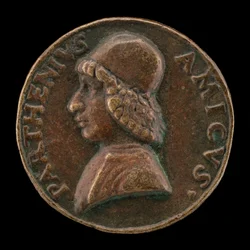 Bartolommeo Partenio, activo 1480-1485, Humanista [anverso]