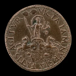 Neptuno en un Carro de Mar [reverso]