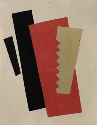 Composición Rojo-Negro-Dorado