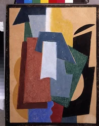 Todo. Pintura de Lyubov (Liubov) Sergeevna Popova (1889-1924), huile sir toile