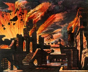 Última escena de Lodoiska de West, o la Princesa Cautiva