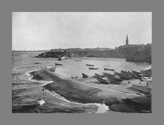 Bahía de Cullercoats, Tynemouth, c1900