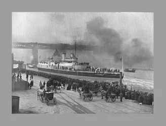 HMS Victoria en Newcastle-On-Tyne, c1887