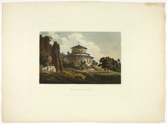Iglesia de Santa Inés, placa ocho de las Ruinas de Roma