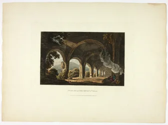 Cuadras de la Villa Meccena, lámina once de las Ruinas de Roma