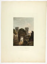 La Puerta de San Sebastián, lámina diecisiete de las Ruinas de Roma