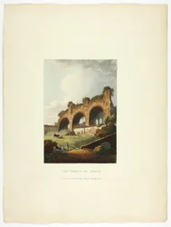 El Templo de la Paz, placa nueve de las Ruinas de Roma