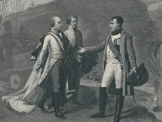 Encuentro de Napoleón y Francisco I después de Austerlitz, 1805, 1896