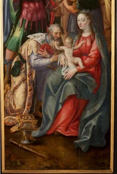Adoración de los Magos, Tríptico, Panel derecho, (detalle)