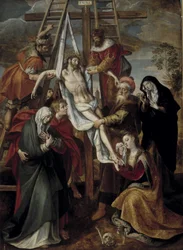 Descendimiento,siglo XVI (óleo sobre lienzo)