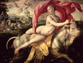 El rapto de Europa, c.1590 (óleo sobre tabla de roble)