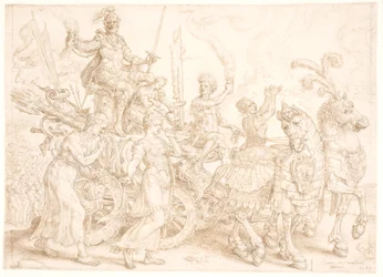 Carro triunfal. Bellum (Guerra)