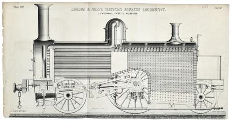 London and North Western Express Locomotora placa 138