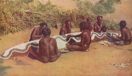 «Ritual totémico entre los australianos negros», hacia 1935