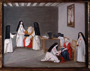 Monjas de la Abadía de Port-Royal-des-Champs atendiendo a los enfermos (pintura