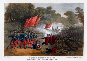 Décimo Regimiento de Infantería, en la Batalla de Steenkerque, 3 de agosto de 1692